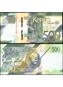 KENYA 500 Shillings Soggetto Leone 2019 Fior di Stampa